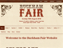 Tablet Screenshot of buckhamfair.co.uk